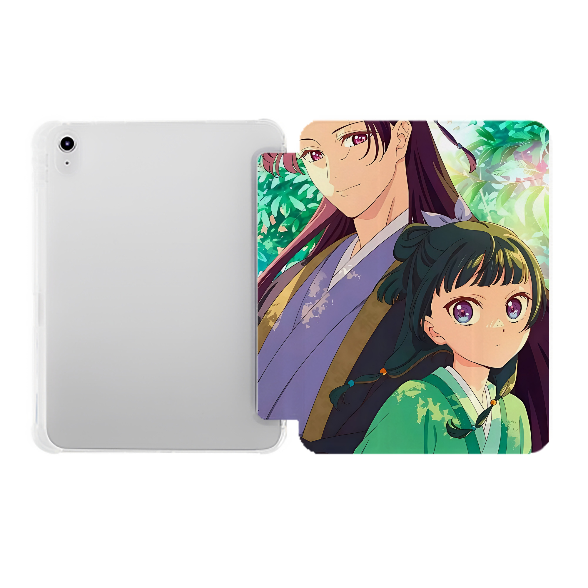 （画像用） 薬屋のひとりごと The Apothecary Diaries IPad ケース ペン収納付き 三つ折りスタンド PUレザー×シリコン 対応機種9.5/10.5/10.9インチ